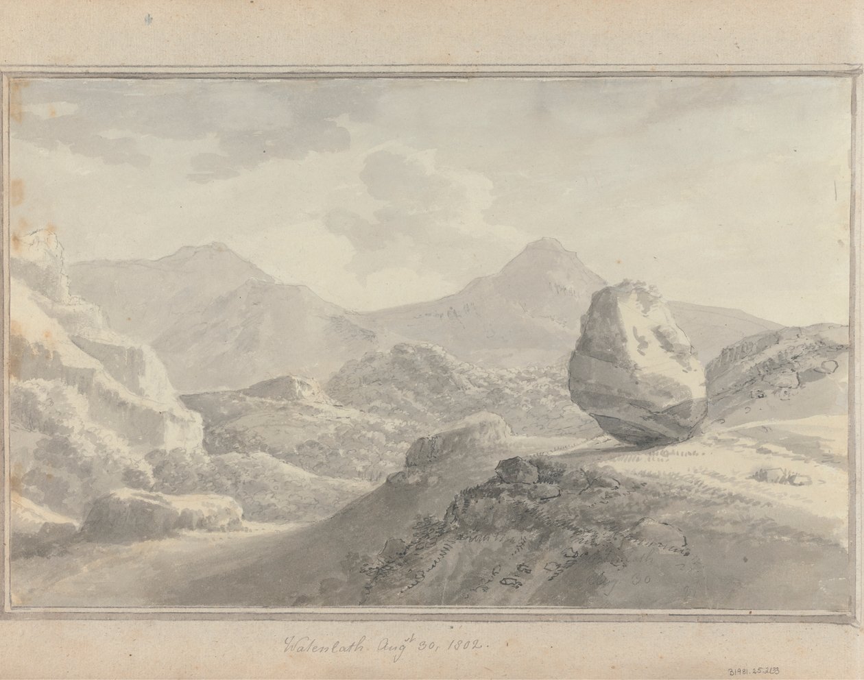 Utsikter i England, Skottland och Wales: Watenlath, 30 augusti 1802 av Amos Green