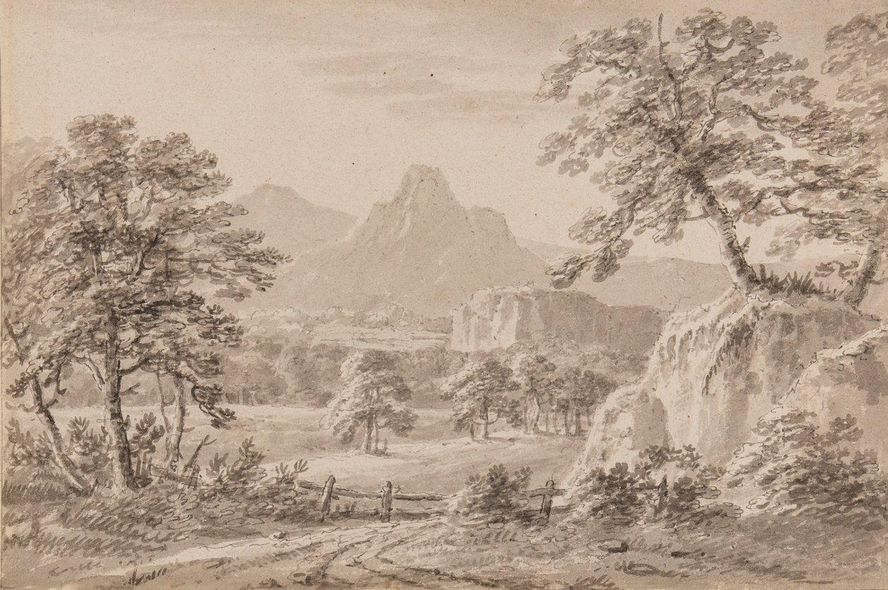 Yorkshire Capriccio (penna, borste och tvätta på papper) av Amos Green