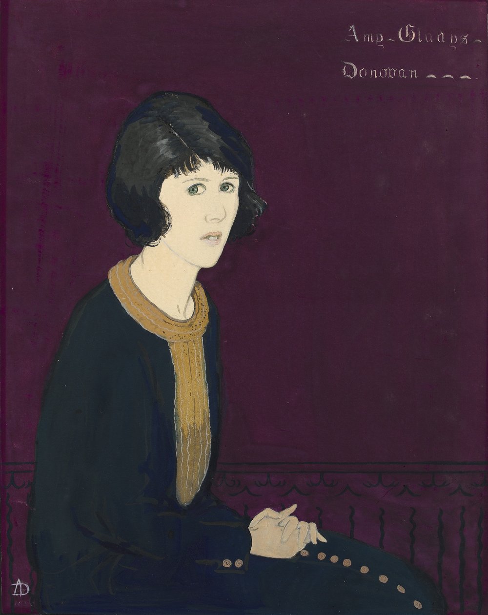 Självporträtt (wc på papper) av Amy Gladys Donovan