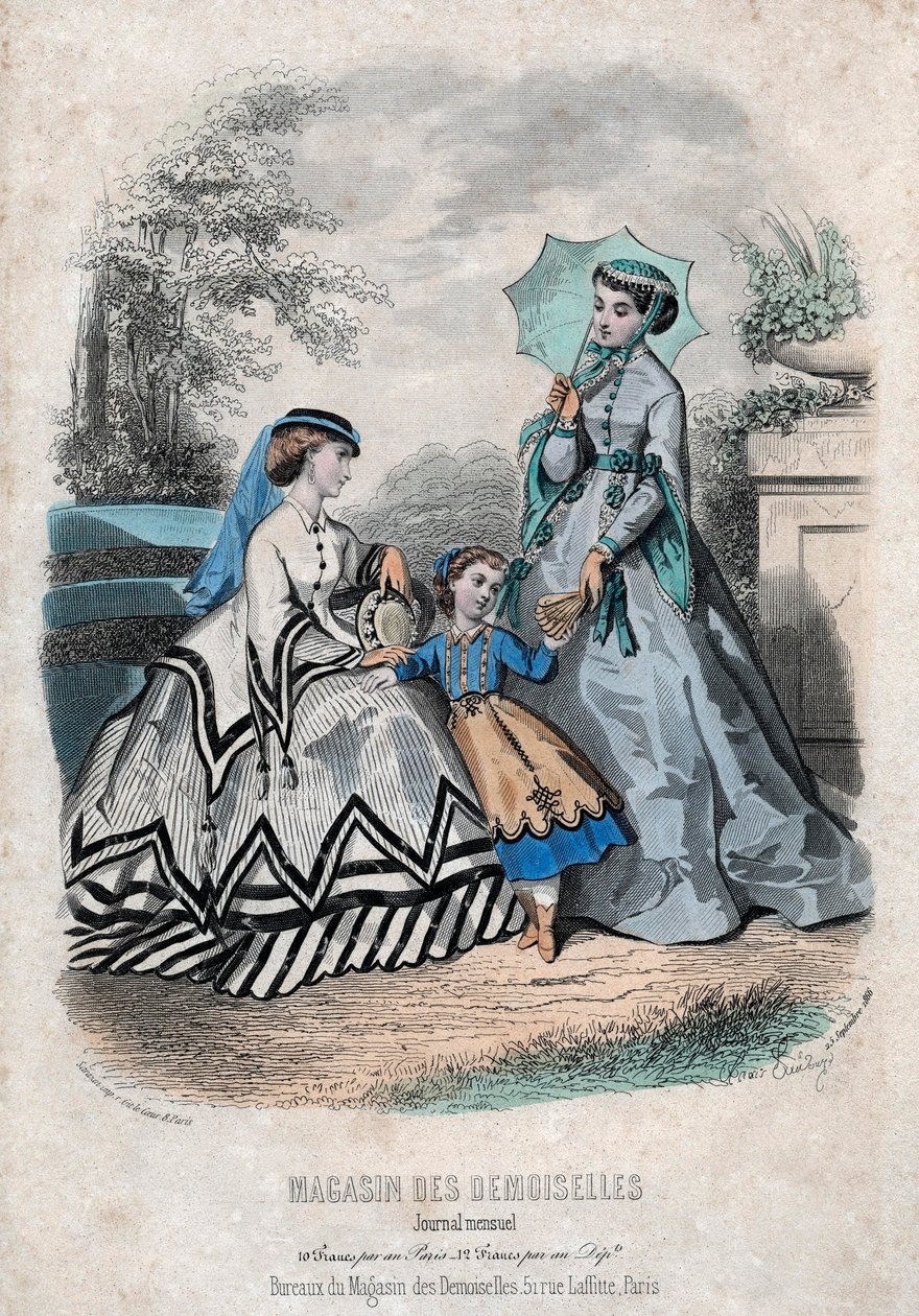 Fransk modetidning "Magasin des Demoiselles", Paris, 25 september av Anais Toudouze