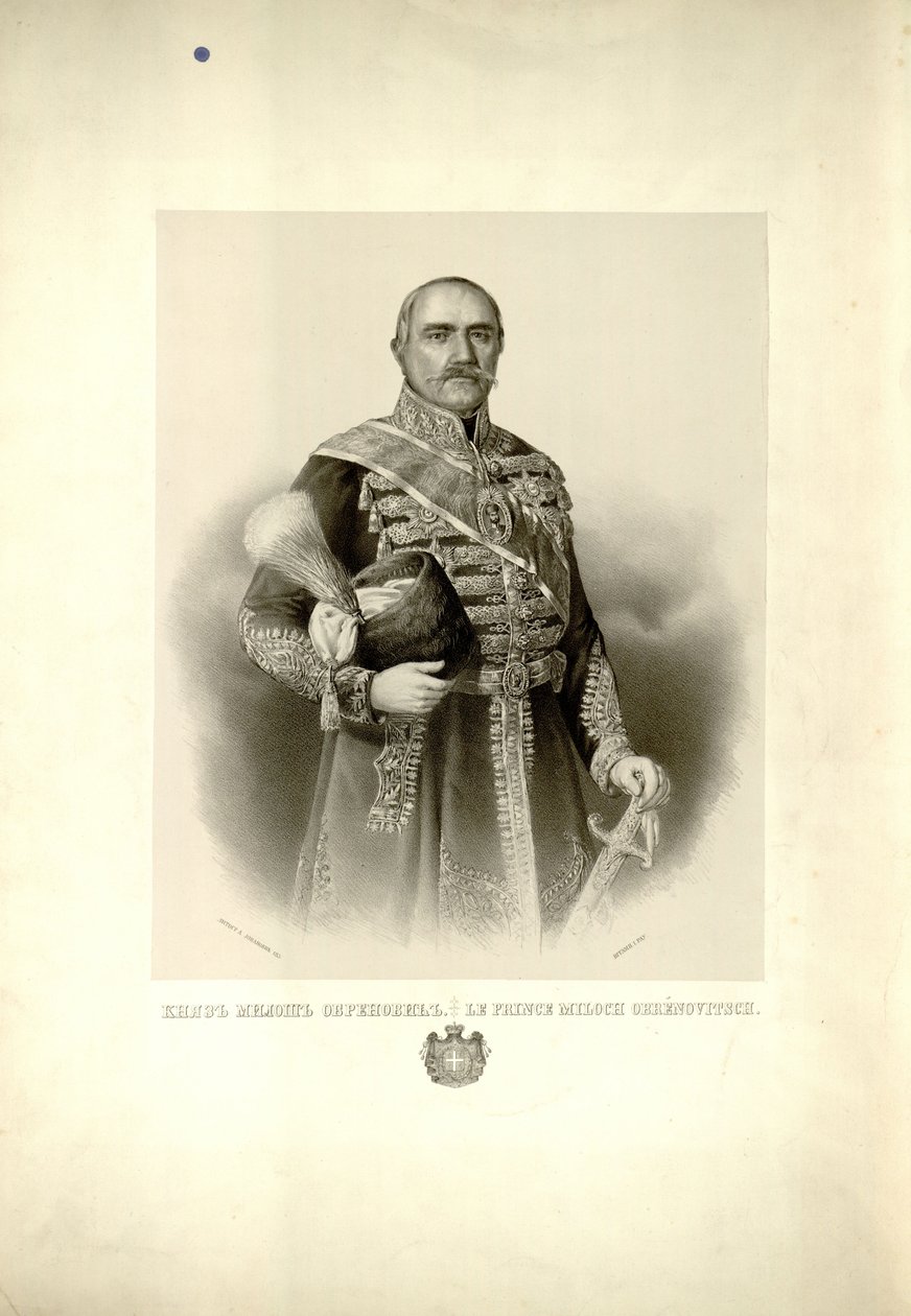 Prince Milos Obrenovic av Anastas Jovanović