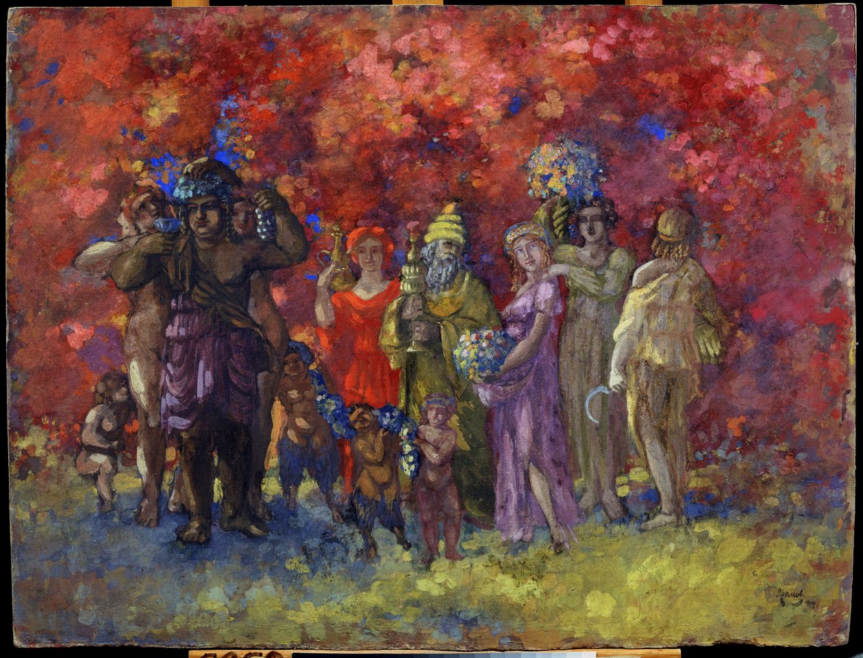 Höst. Allegori (Höst. Allegori). Målning av Anatolij Afanasyevich Arapov (1876-1949). Olja på duk, 75 x 99 cm av Anatoli Afanasyevich Arapov