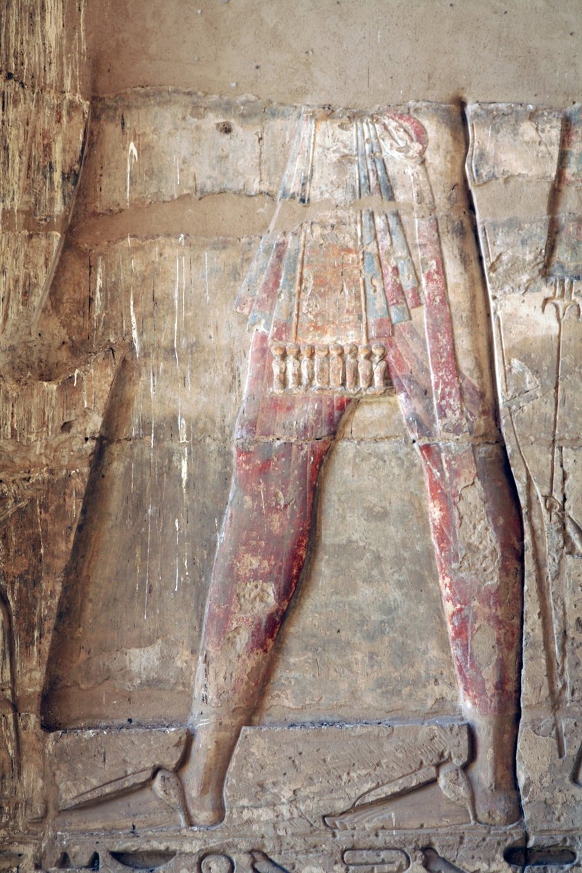 Relief av solguden Ra Begravningsplatsen Siptah, KV47, ca 1200-1100-talet. före Kristus av Ancient Egypt