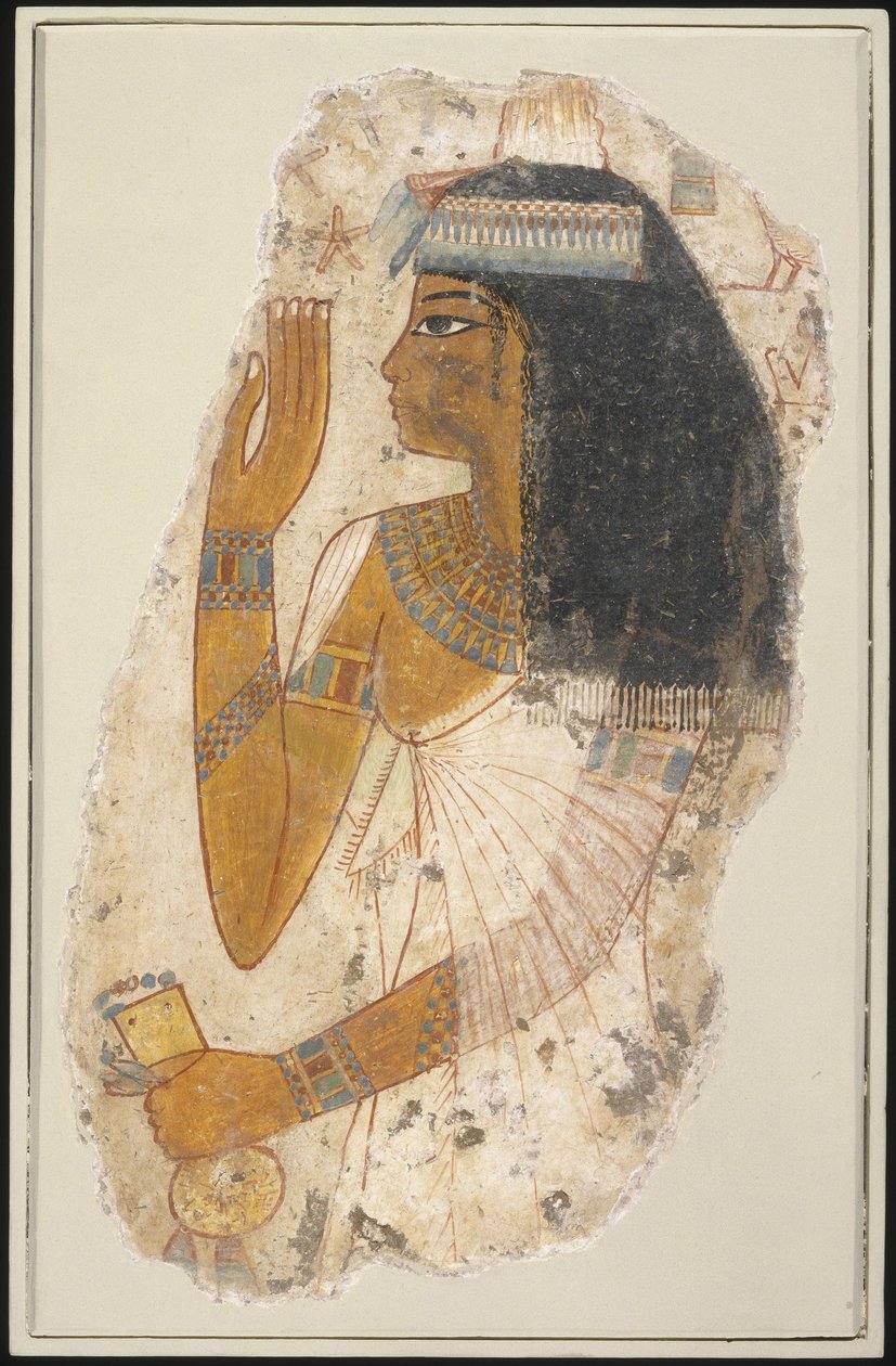 Thepu, mor till Nebamun av Thebe, ca 1390-1353 f.Kr. av Ancient Egypt