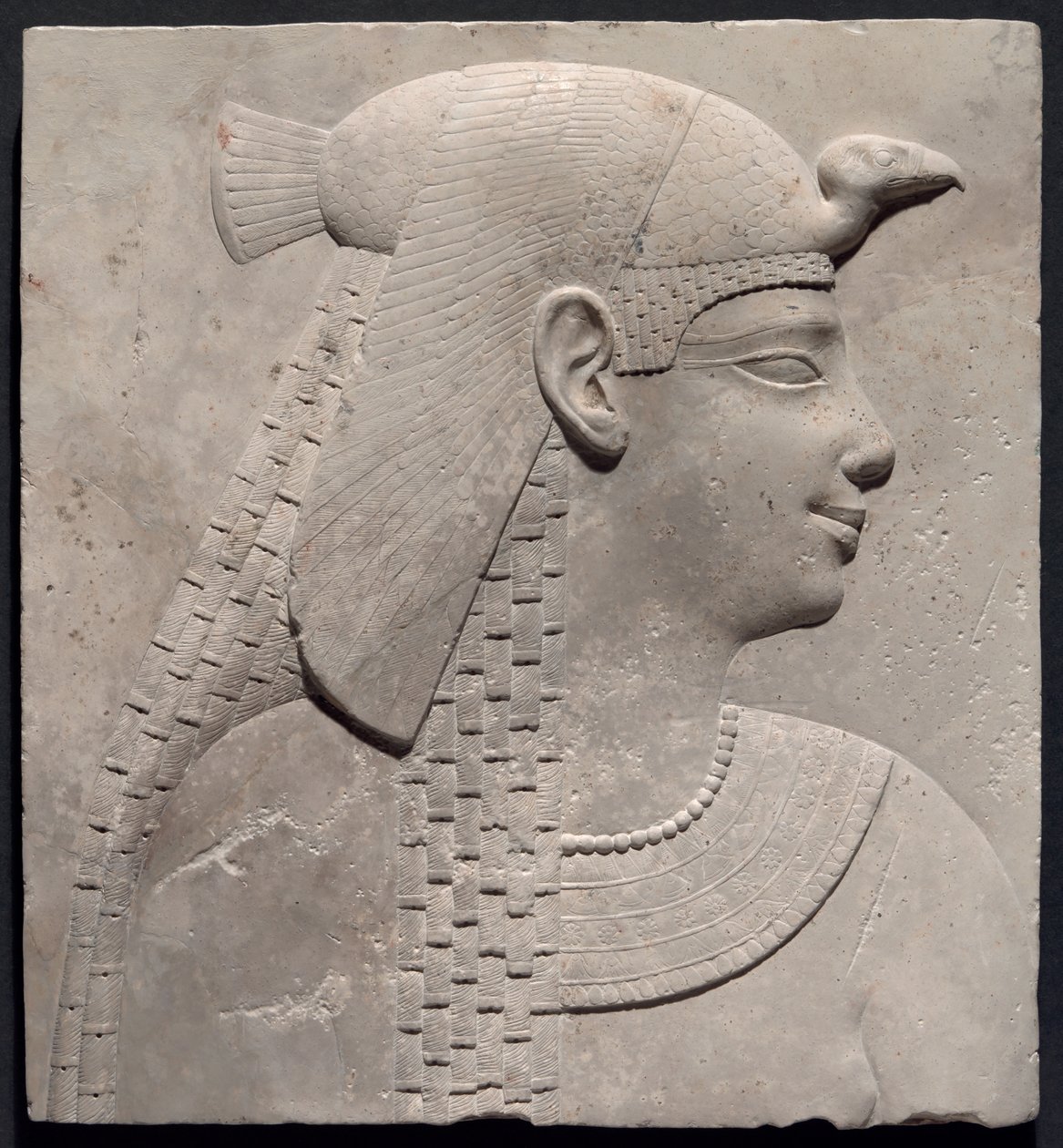 Plakett föreställande en drottning eller gudinna av Ancient Egyptian
