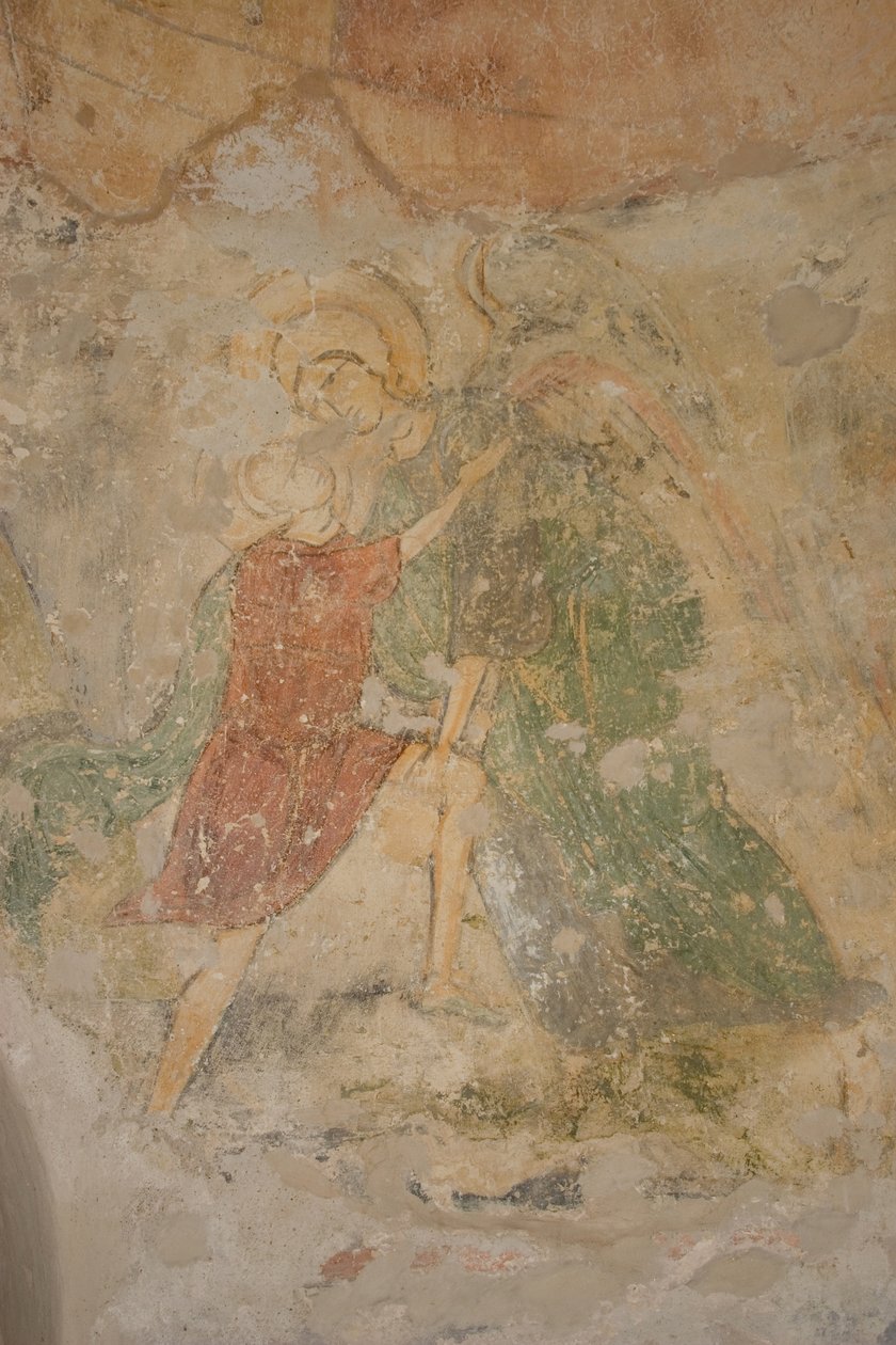 Jakob och ängeln, 1100-talet av Ancient Russian frescos