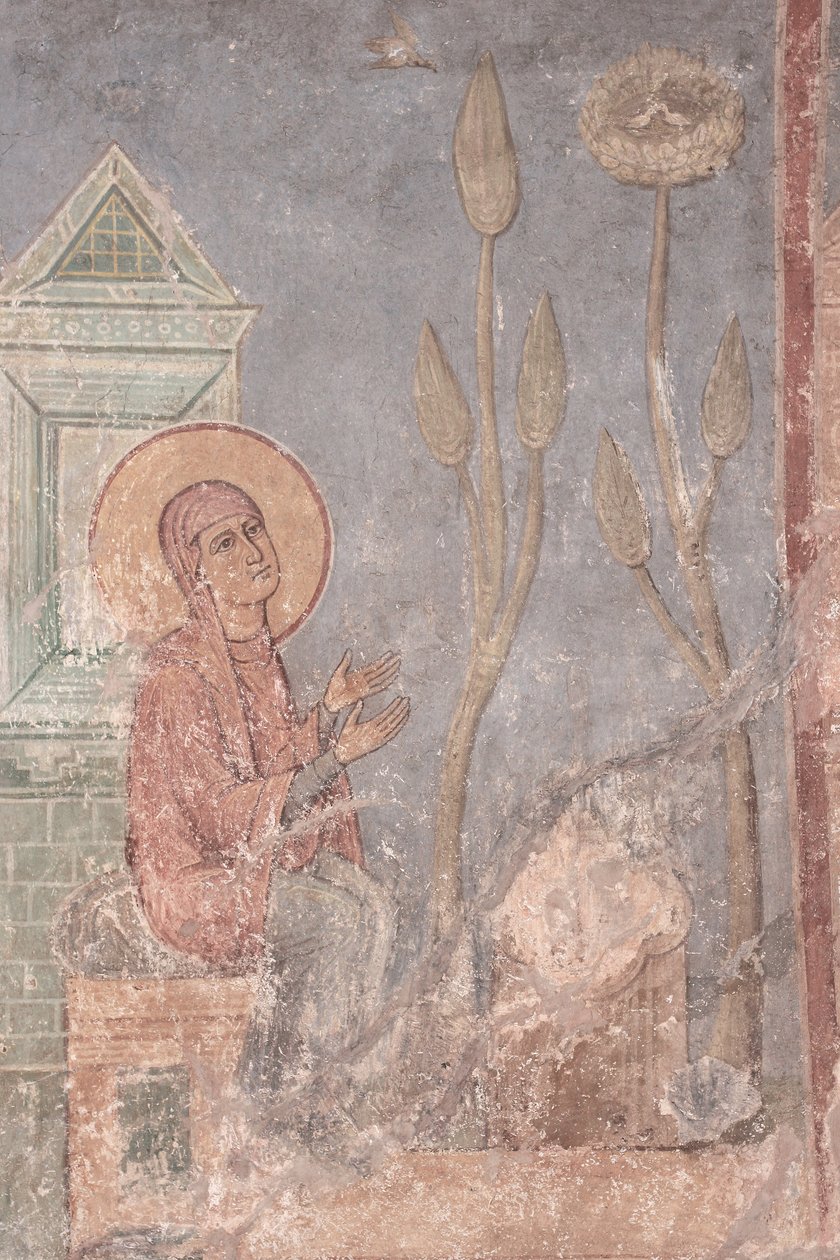 Saint Anne Praying, 1100-talet av Ancient Russian frescos