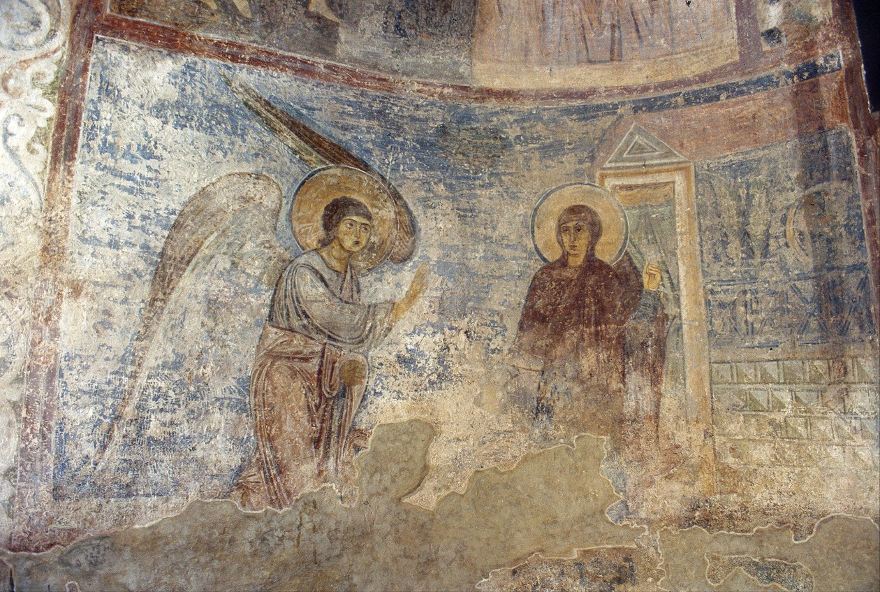 Bebådelsen av Ancient Russian frescos