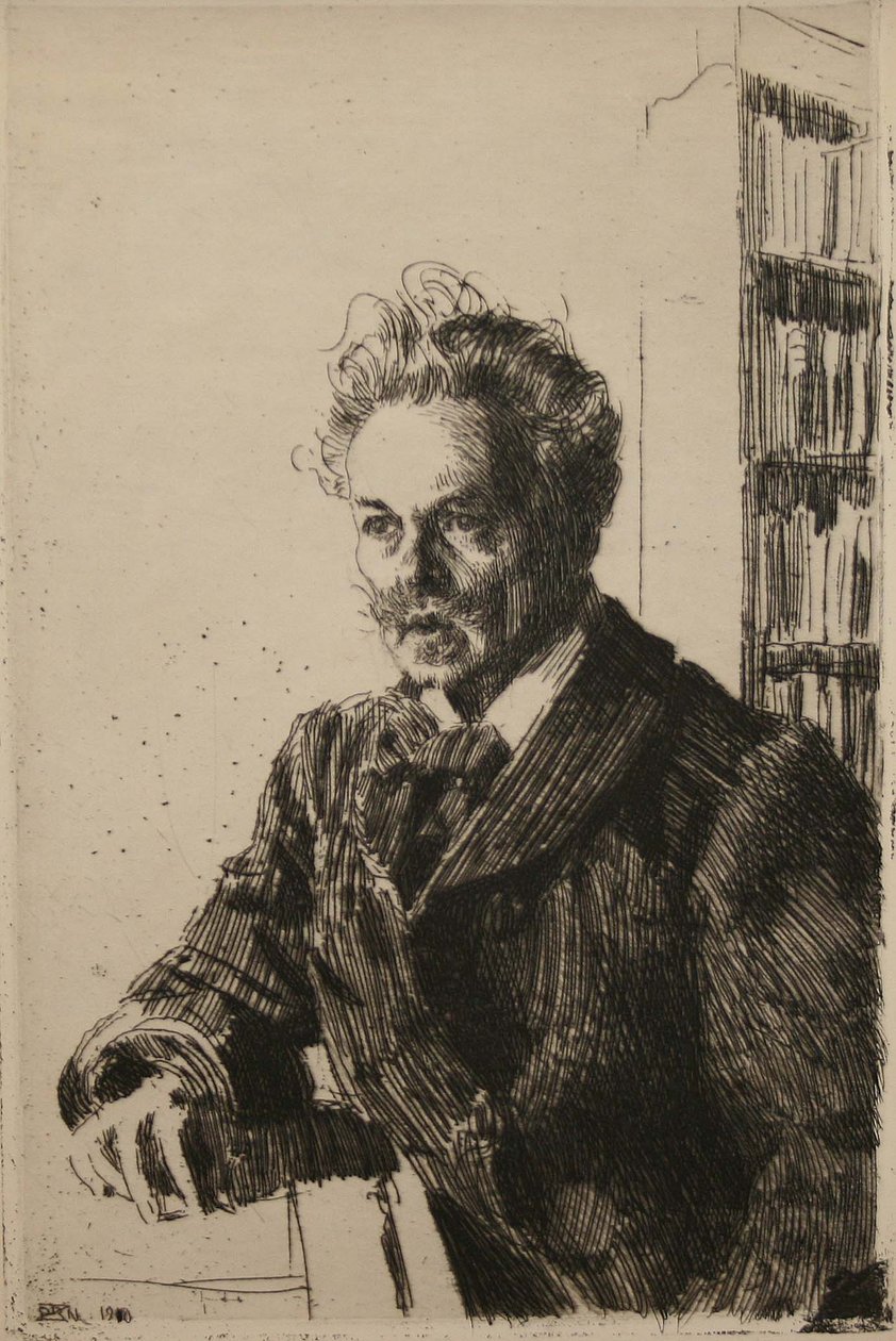 August Strindberg  av Anders Leonard Zorn