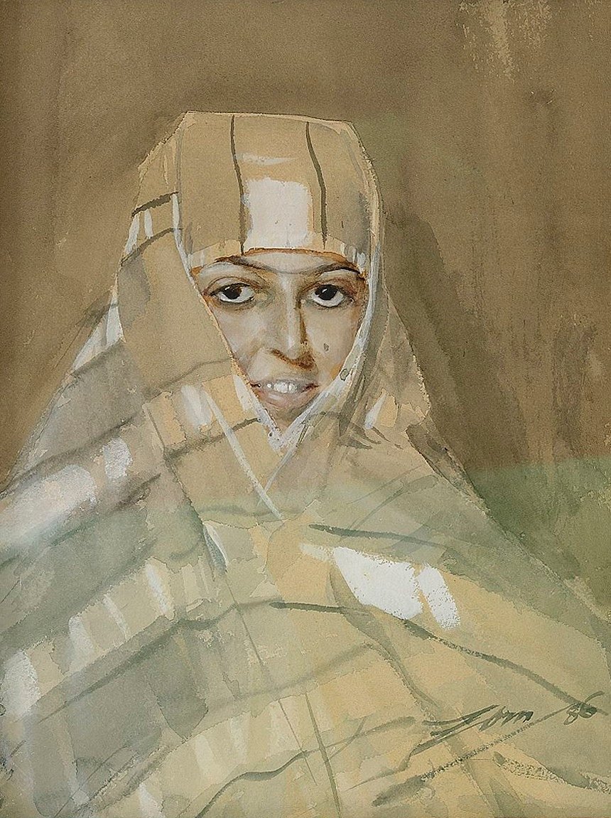 Bedouin girl  av Anders Leonard Zorn