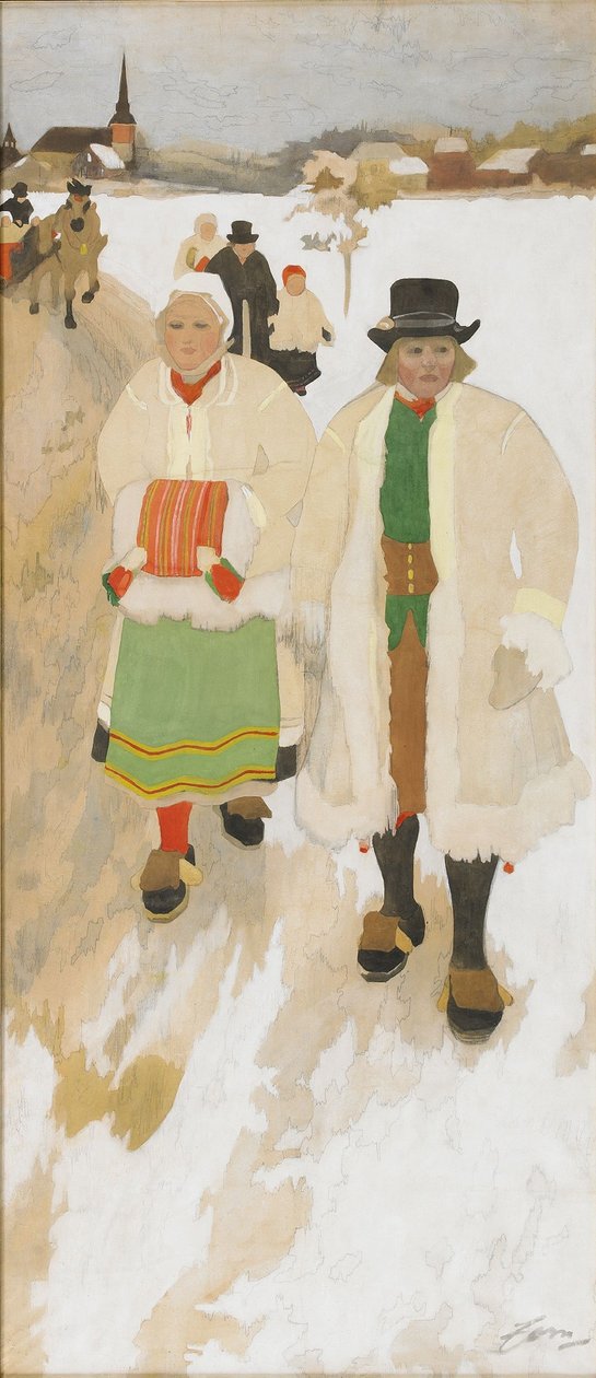 Church folks  av Anders Leonard Zorn