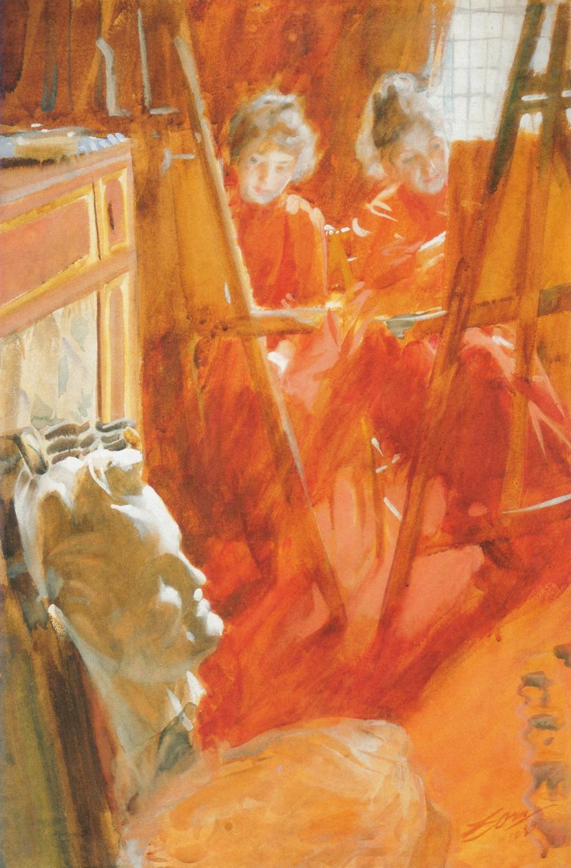 Les Demoiselles Schwartz av Anders Leonard Zorn