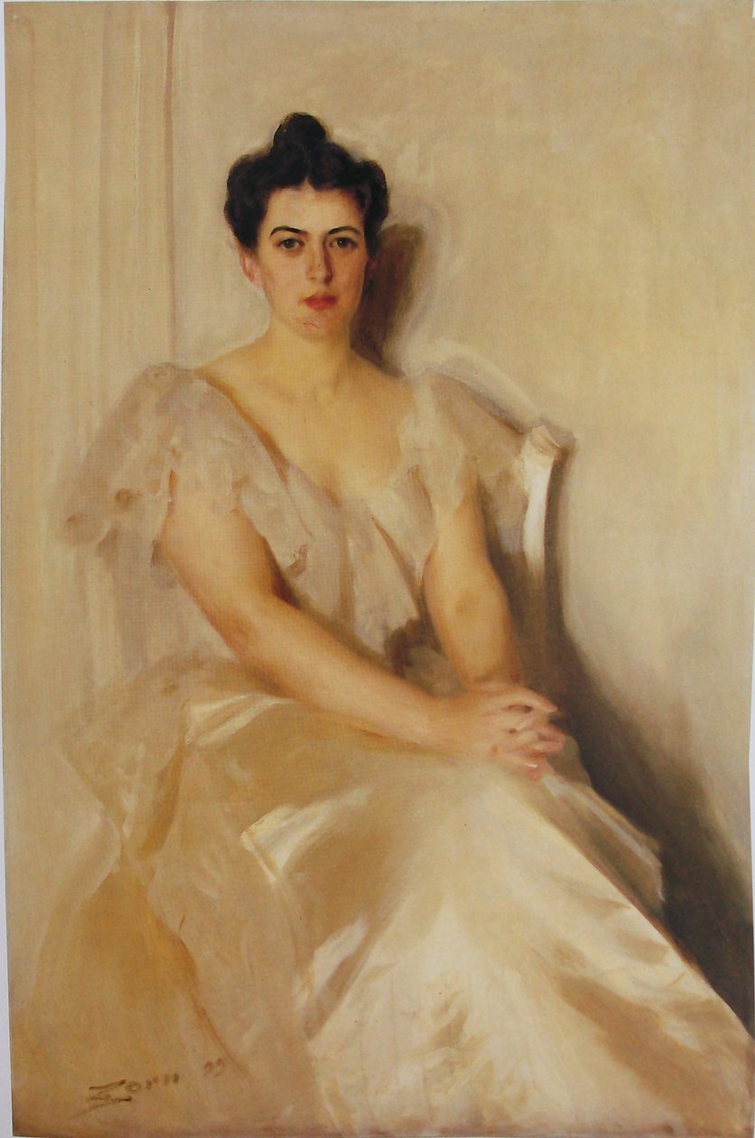 Mrs Frances Cleveland av Anders Leonard Zorn