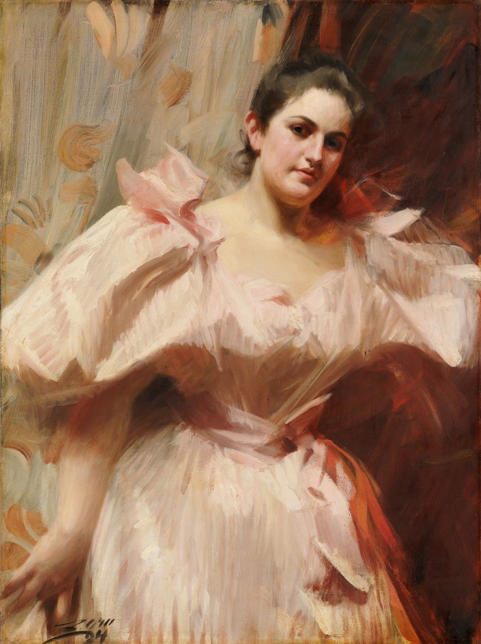 Portrait of Frieda Schiff  av Anders Leonard Zorn