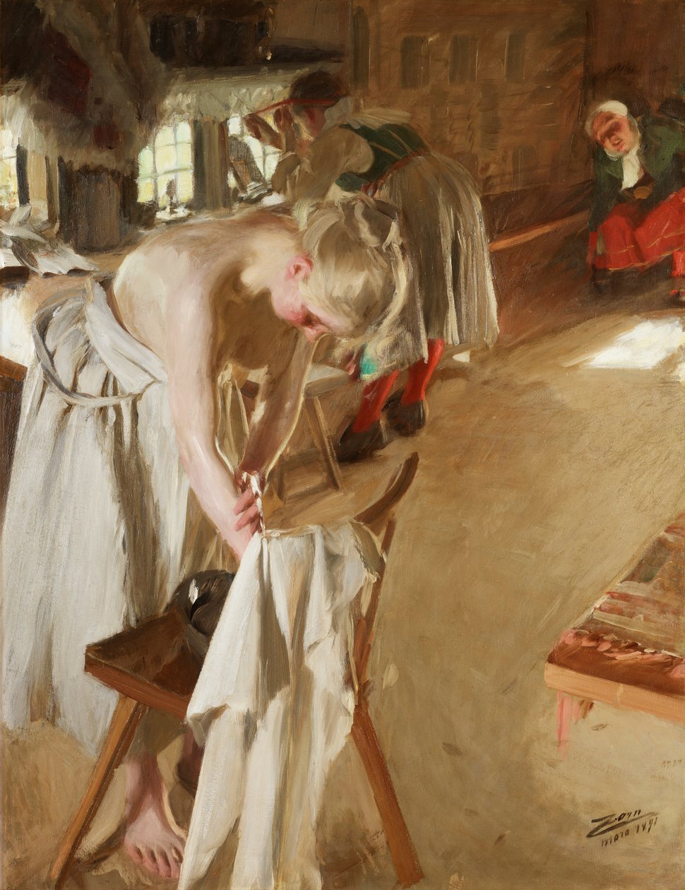 Sonntag Morgen av Anders Leonard Zorn