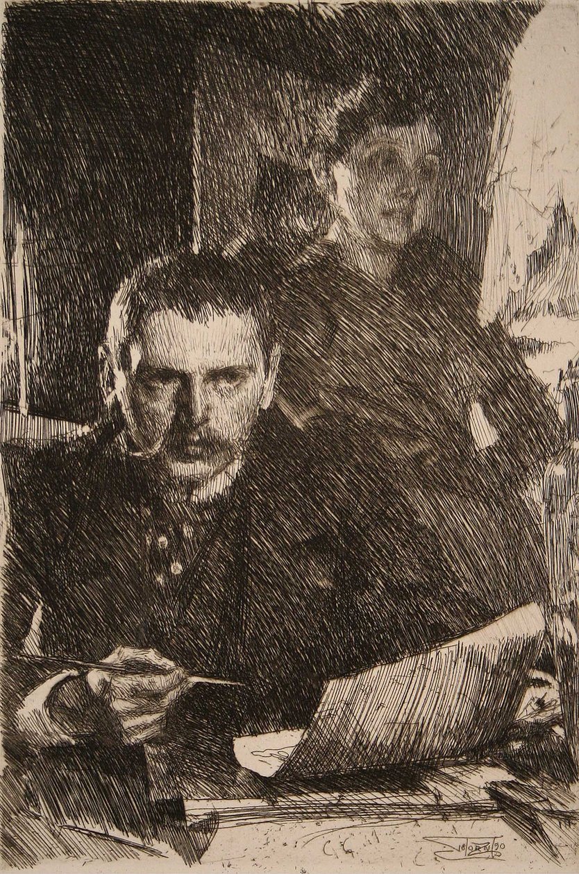 Zorn and his Wife  av Anders Leonard Zorn