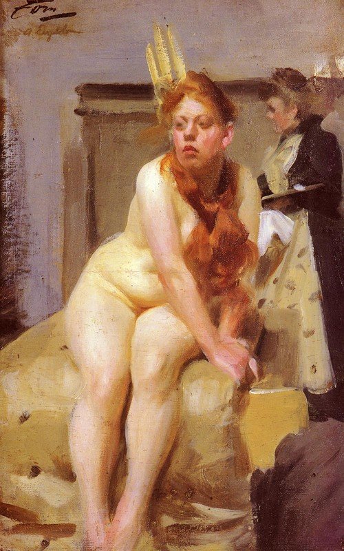  I AteljenIn the Studio  av Anders Leonard Zorn