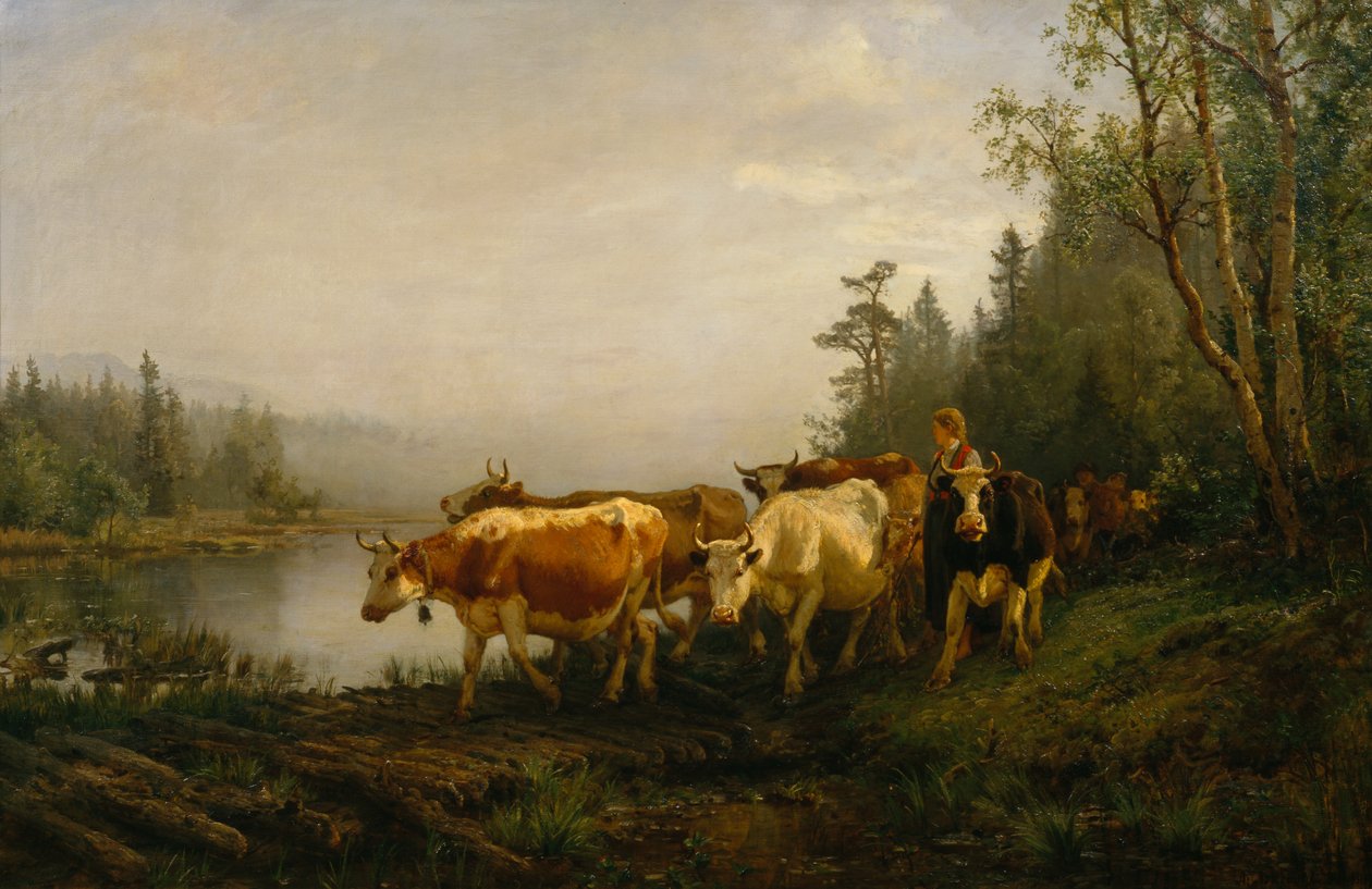 Mejeri vid skogssjön av Anders Askevold