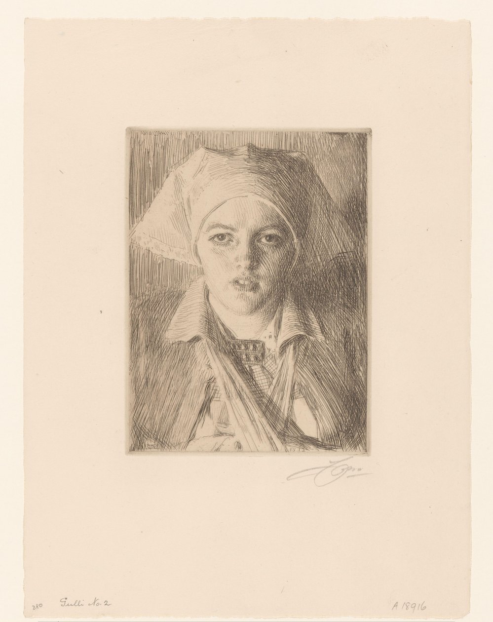 swedish av Anders Leonard Zorn (signed by artist)