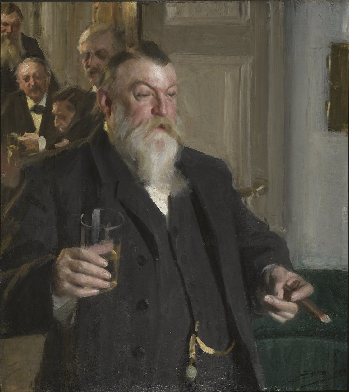 En skål i Idunsällskapet av Anders Leonard Zorn
