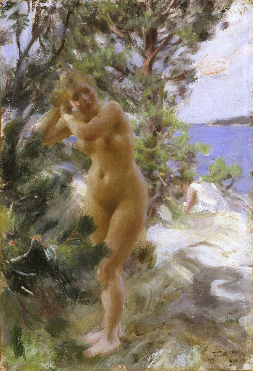 Efter badet av Anders Leonard Zorn