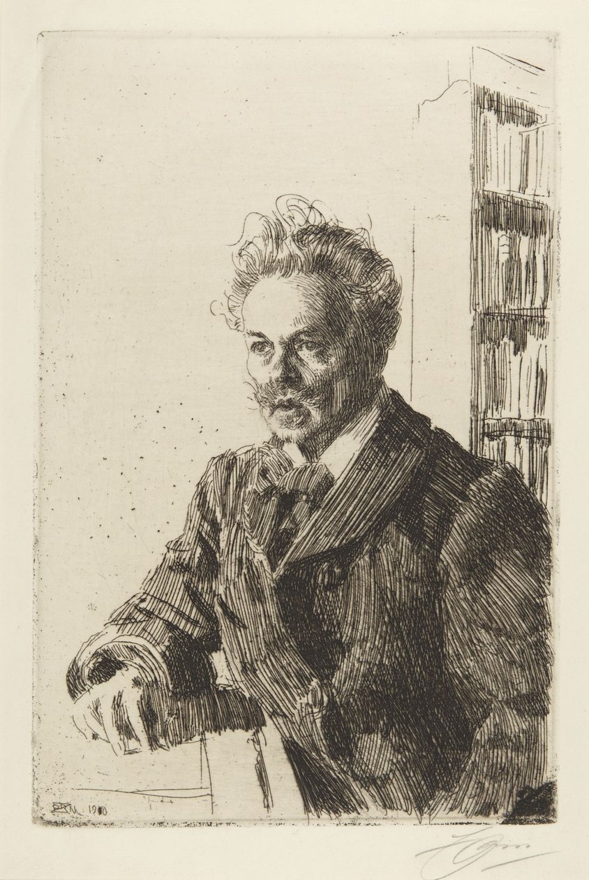 August Strindberg av Anders Leonard Zorn