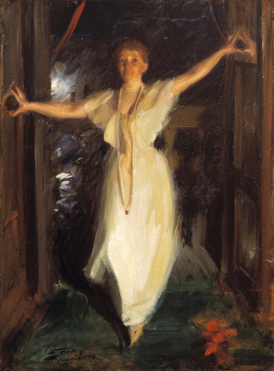 Isabella Stewart Gardner i Venedig, 1894 av Anders Leonard Zorn