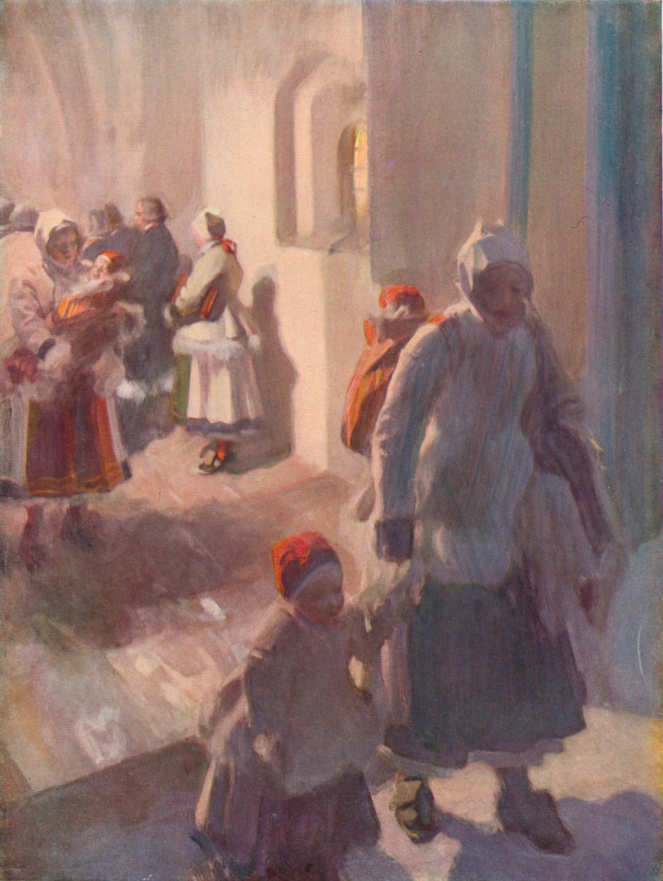 Matins på juldagen, c1912 av Anders Leonard Zorn