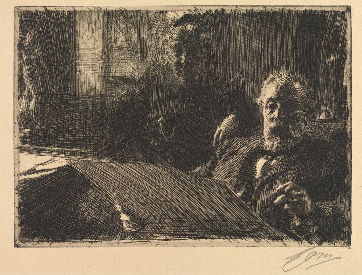 Herr och fru Fürstenberg, 1895. av Anders Leonard Zorn