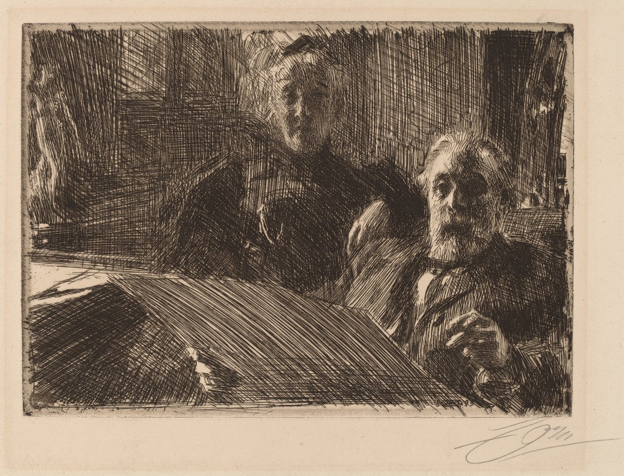 Herr och fru Furstenburg, 1895. av Anders Leonard Zorn