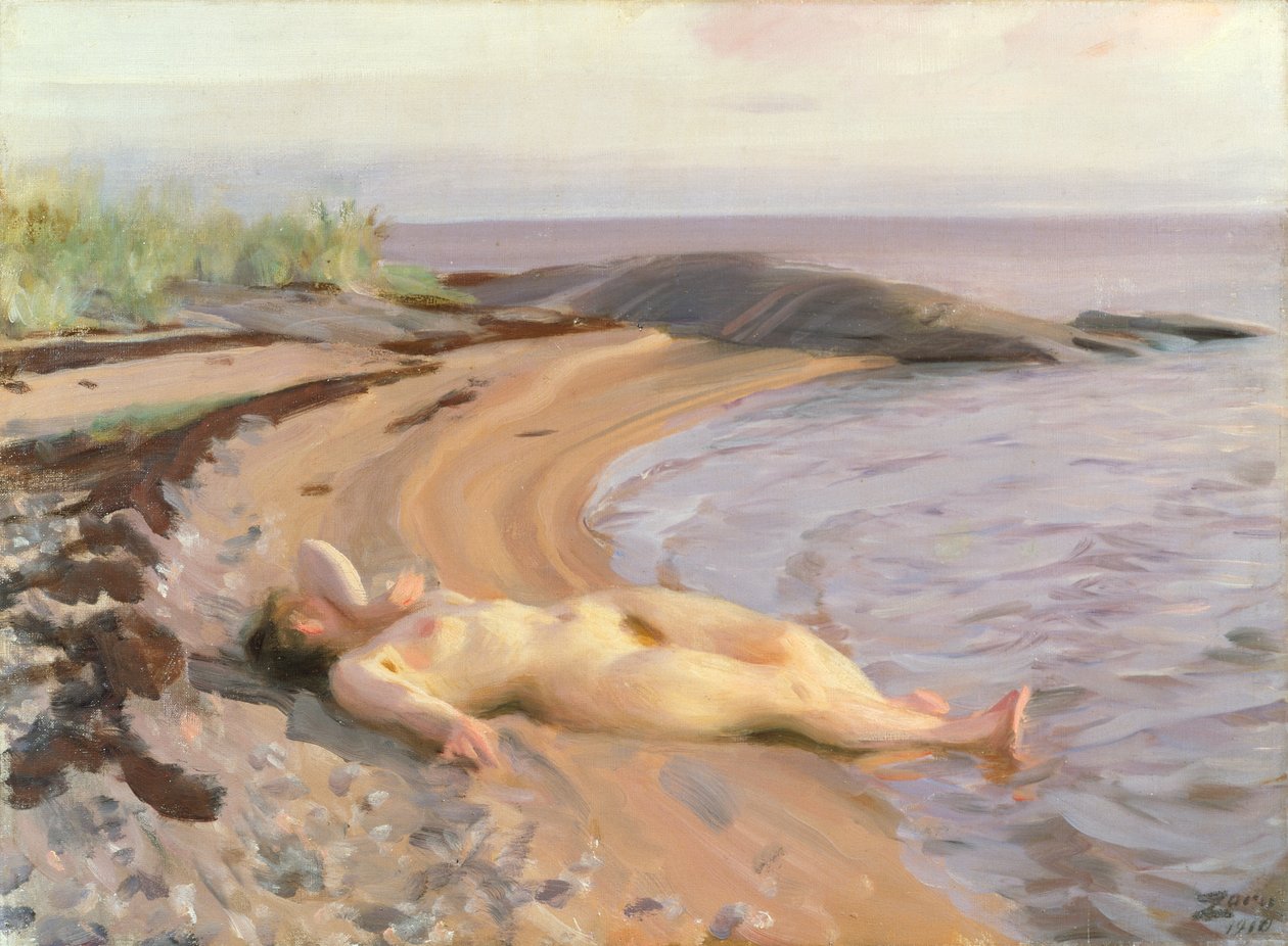 På stranden av Anders Leonard Zorn