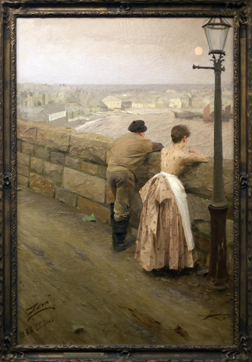 Pecheurs av Saint Yves (Morbihan). Målning av Anders Zorn (1860-1920), olja på duk, sent 1800-1900-tal. Museum of Fine Arts i Pau. av Anders Leonard Zorn