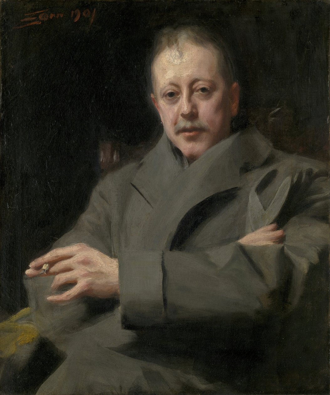 Porträttstudie av en man, 1901. av Anders Leonard Zorn