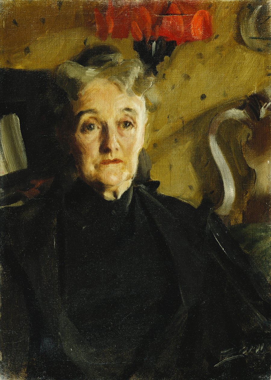 Porträtt av Mrs Hallowell, av Anders Leonard Zorn