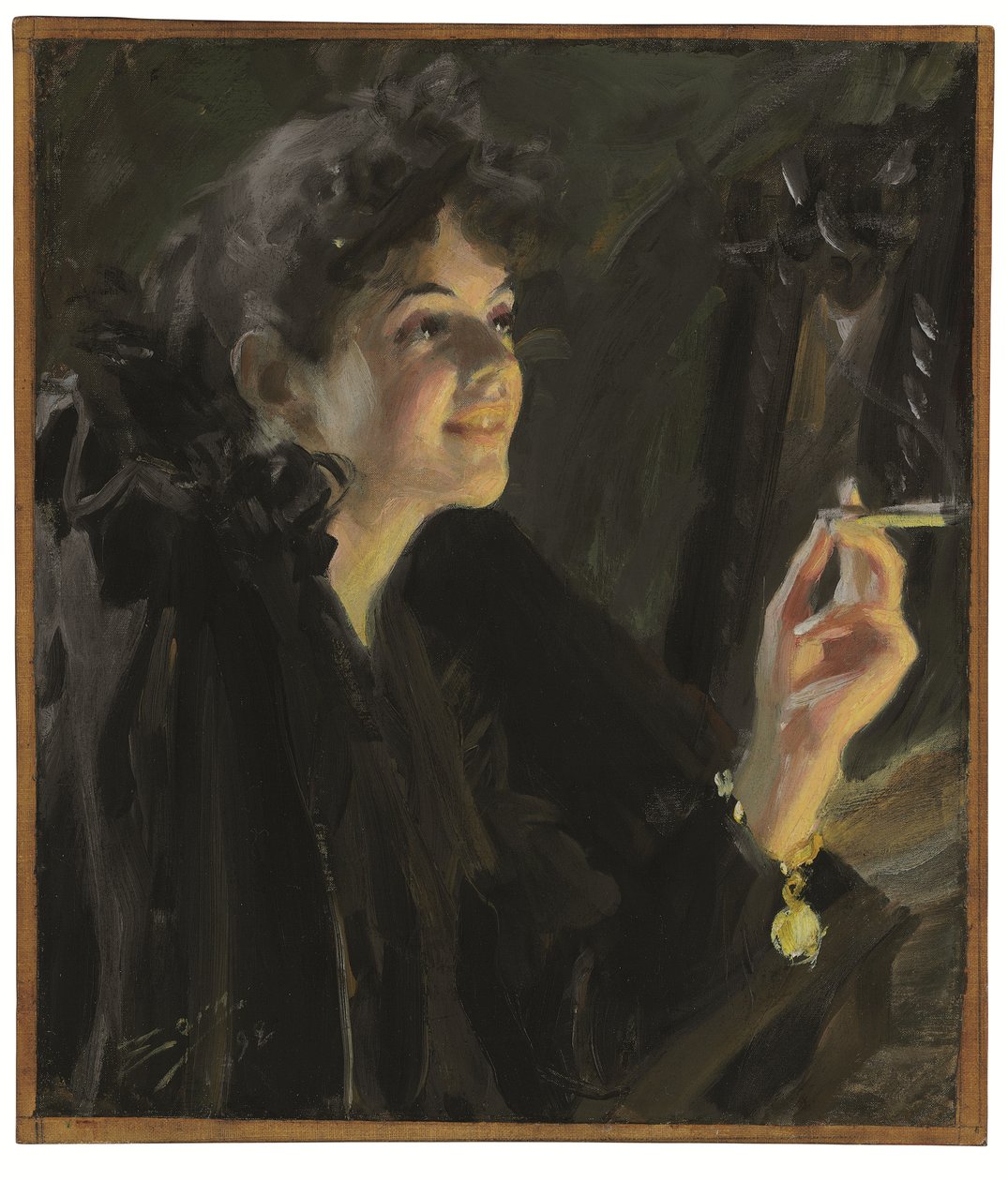 Cigarettflickan av Anders Leonard Zorn
