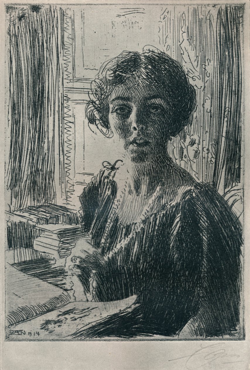 Kronprinsessan Margareta av Sverige, 1914 av Anders Leonard Zorn