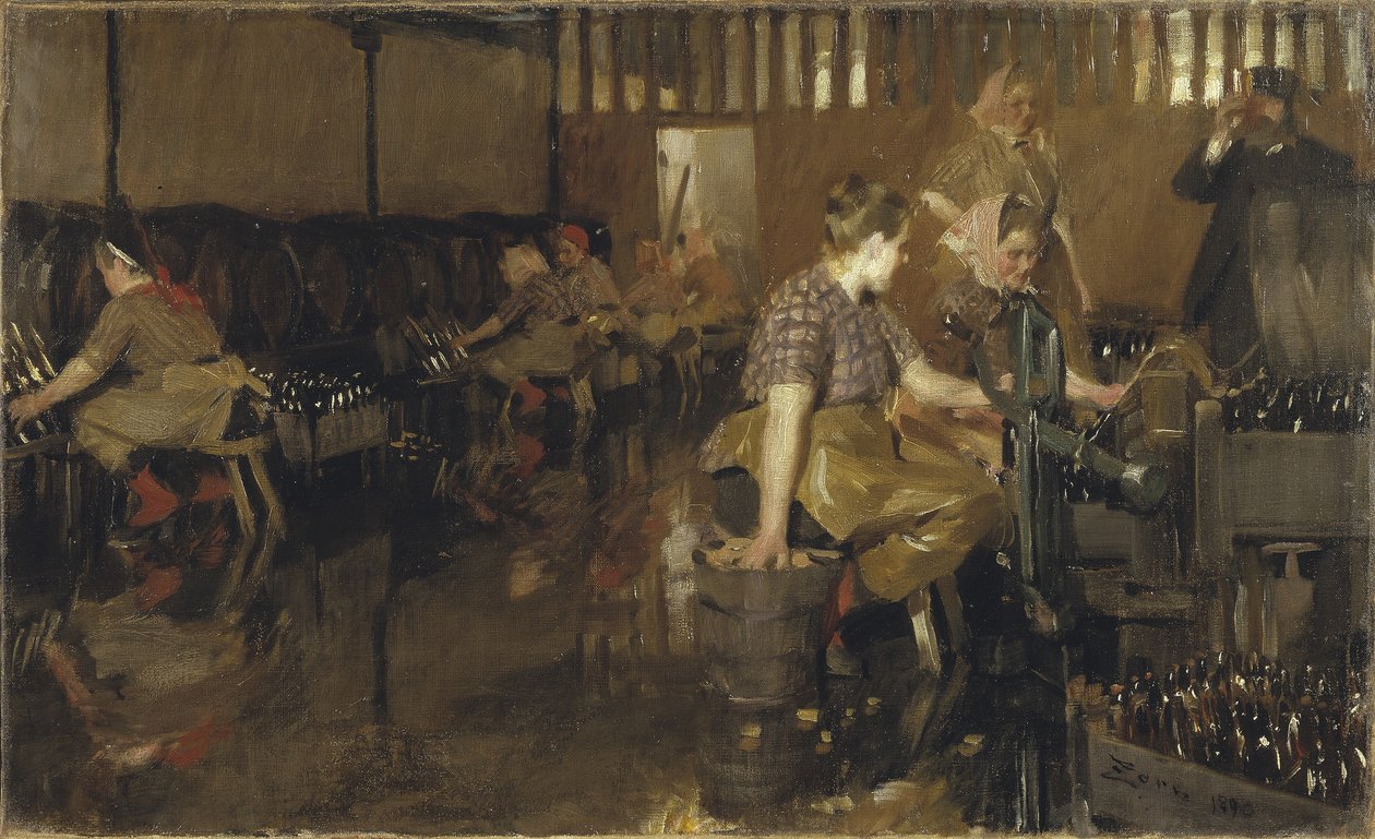 Det lilla bryggeriet, 1890 av Anders Leonard Zorn