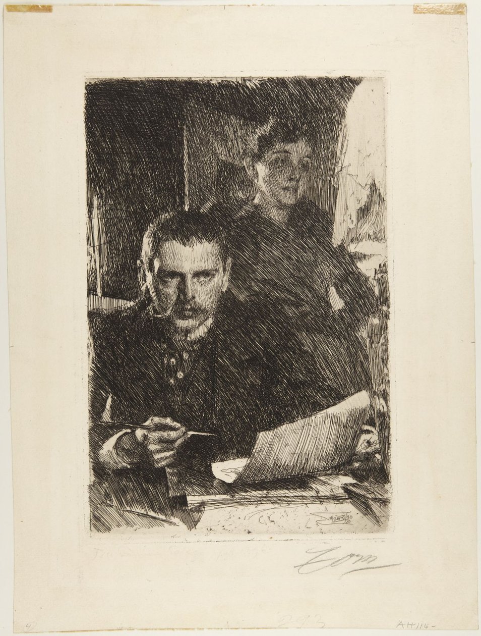 Zorn och hans hustru av Anders Leonard Zorn