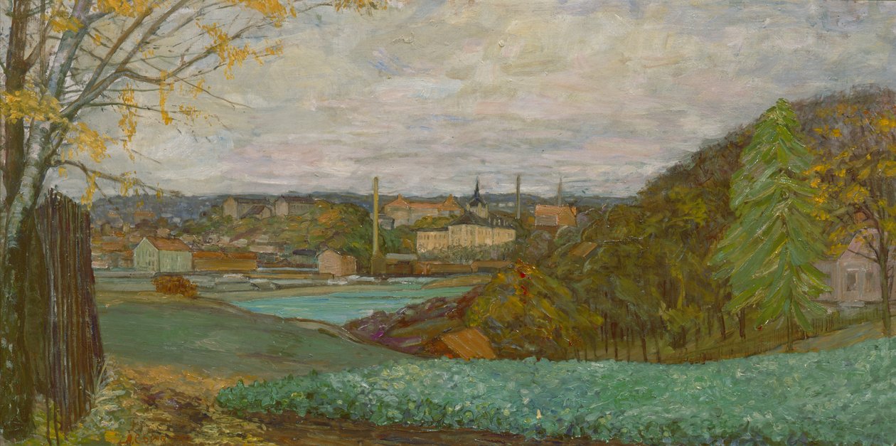 Frognerkilen från Bygdøy (olja på duk) av Anders Svarstad