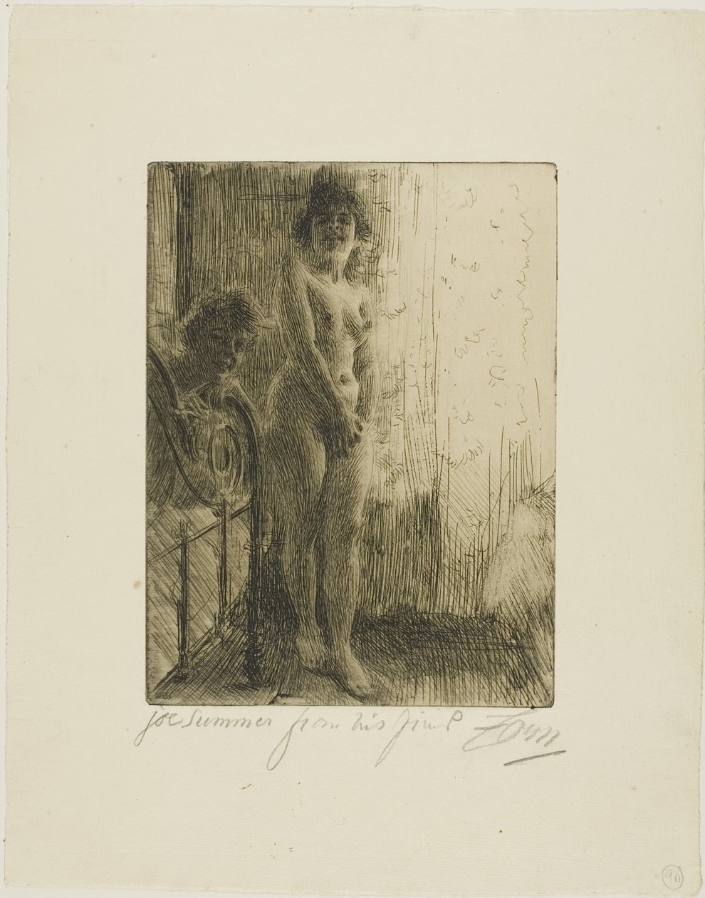 Ett mörkt hörn av Anders Leonard Zorn