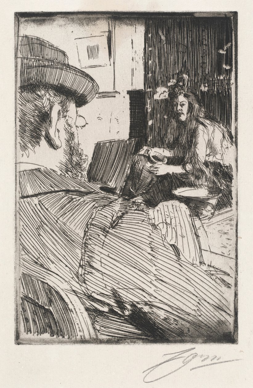 Albert Besnard och hans modell av Anders Zorn