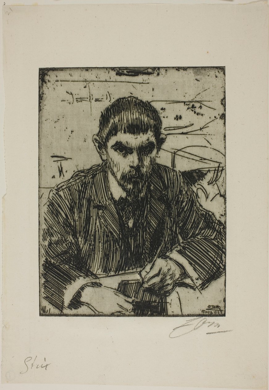 Albert Engström av Anders Zorn