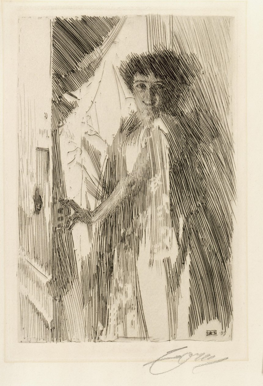 Porträtt av dansösen Rosita Mauri av Anders Zorn