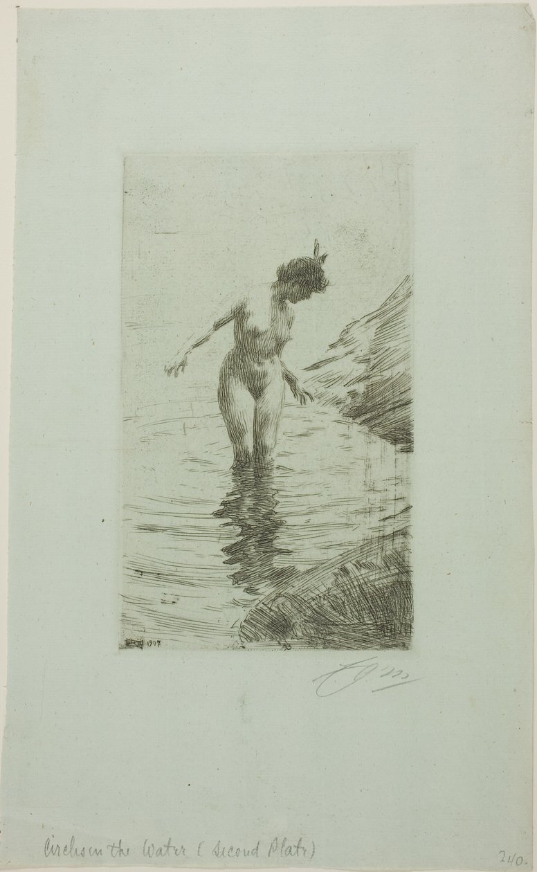 Cirklar av vatten II av Anders Zorn