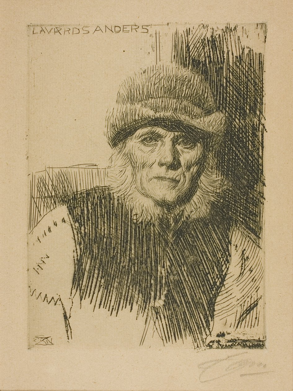 Dalebonde (Lavards Anders) av Anders Leonard Zorn