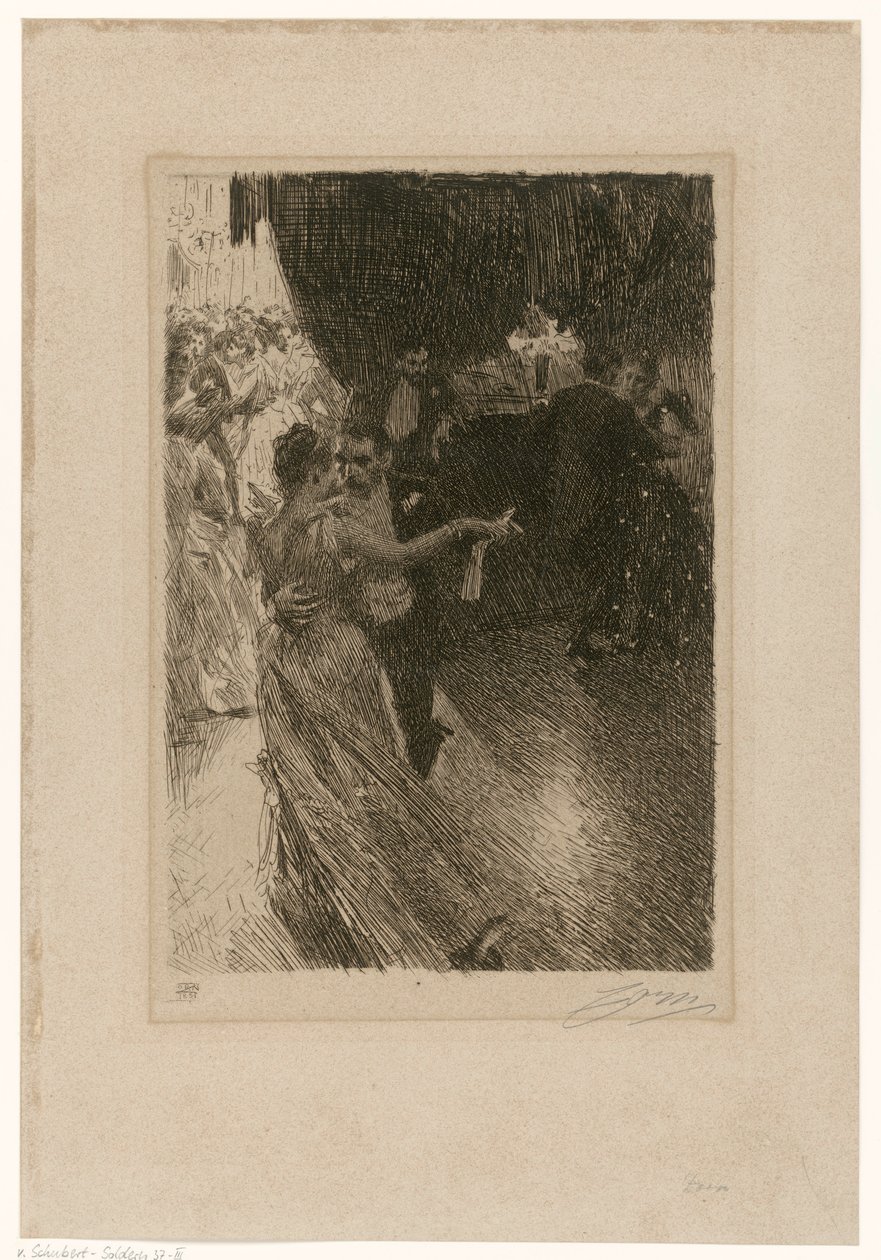 Dansen (Valsen), tredje tillståndet av Anders Zorn
