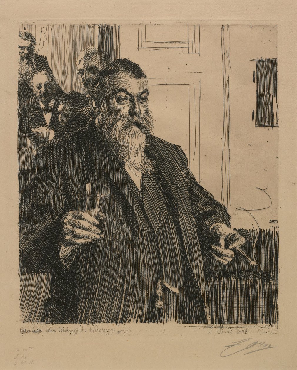 En skål i Idun II av Anders Zorn