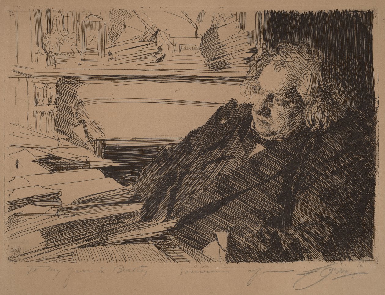 Ernest Renan av Anders Zorn