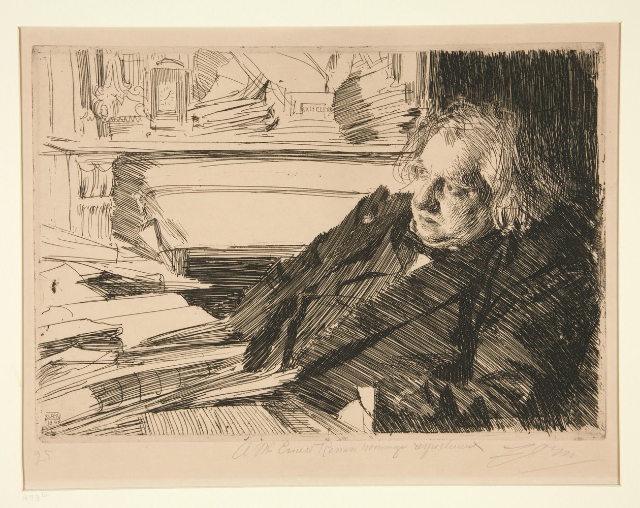 Ernest Renan av Anders Zorn