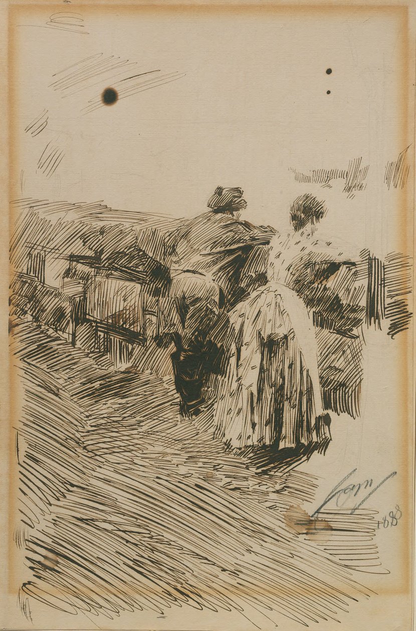Fiskare i St Ives av Anders Zorn